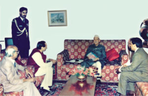 Pradip Kochar with President Shankar Dayal Sharma